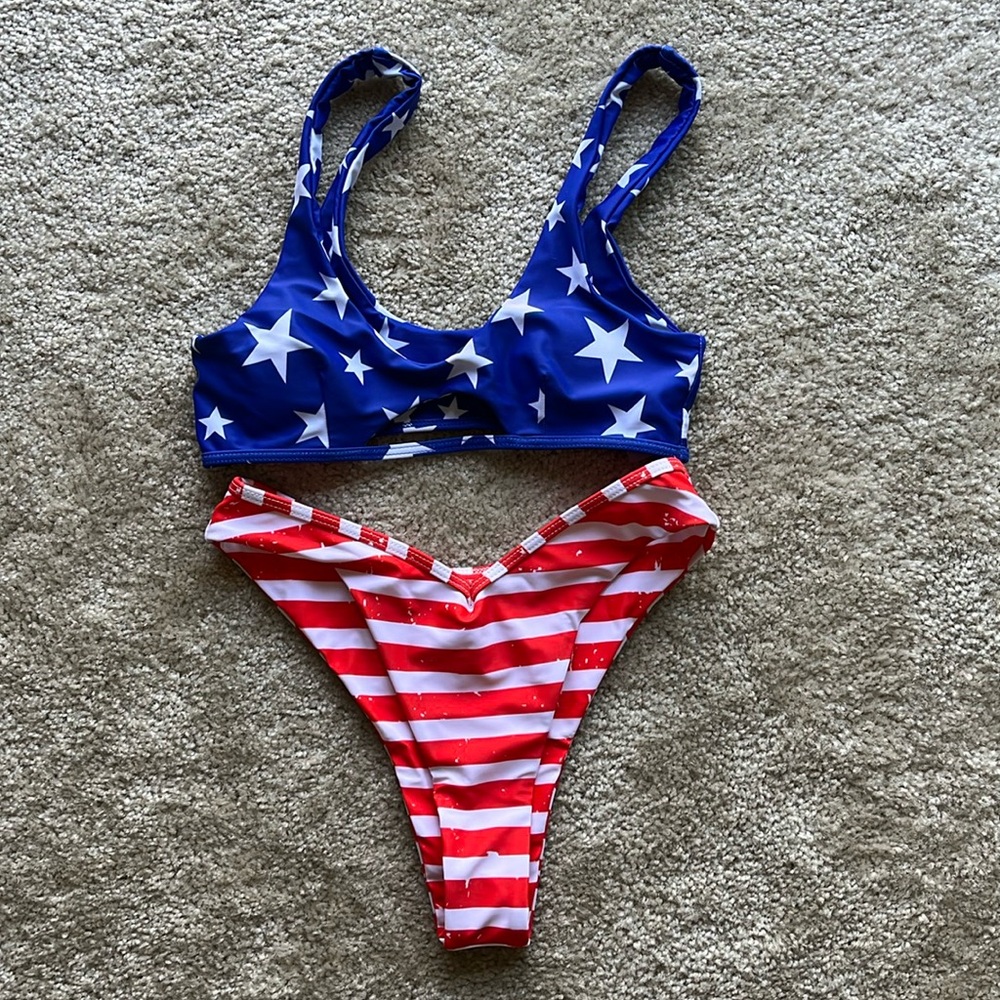 American flag bikini